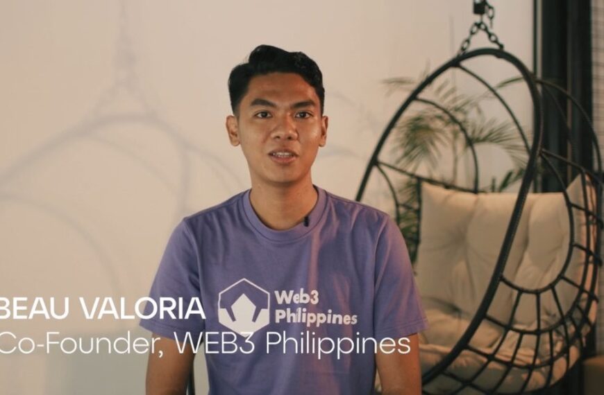 Web3 education champion Beau Valoria of WEB Philippines