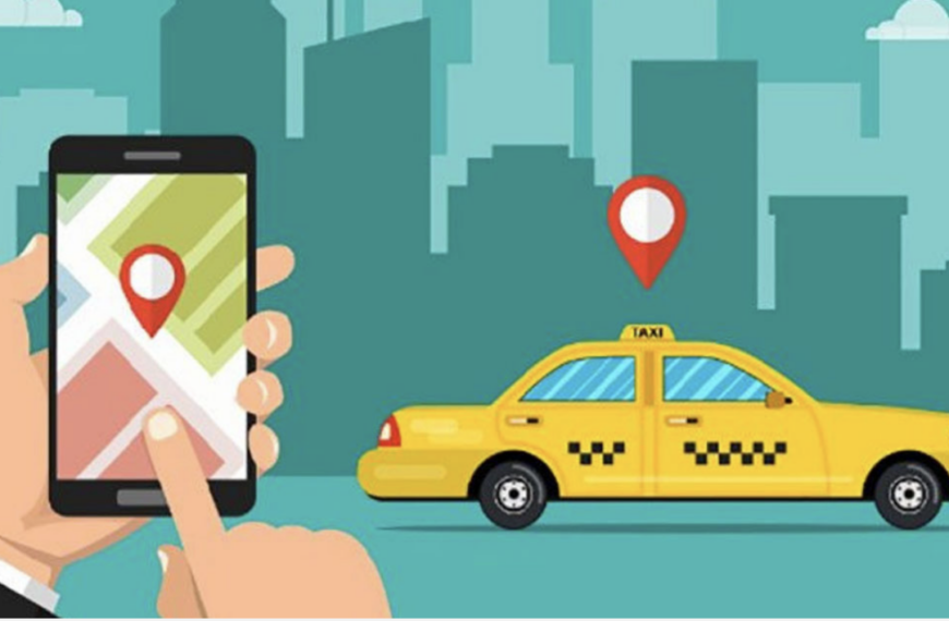 An Xpress Super App caricature showing a mobile phone being used to book a taxi ride