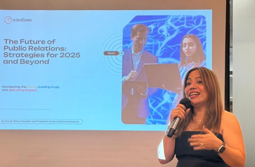 Ana Pista of Ardent Communication talks about building trust in the age of AI during her talk at VRITIMES Link Up Vol. 7