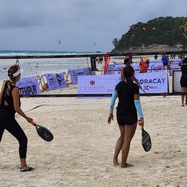 Participants to the Xpress Beach Tennis Cup in Boracay