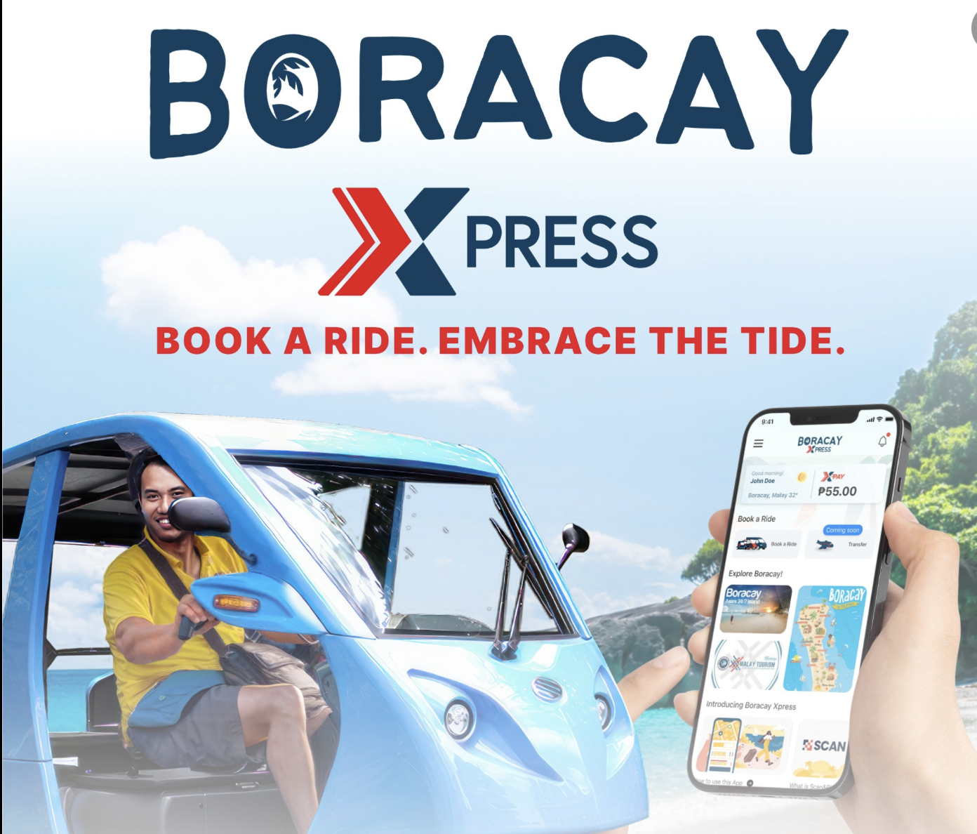XPRESS Super App rolls into Boracay with the Moto Taxi Island Transportation solution