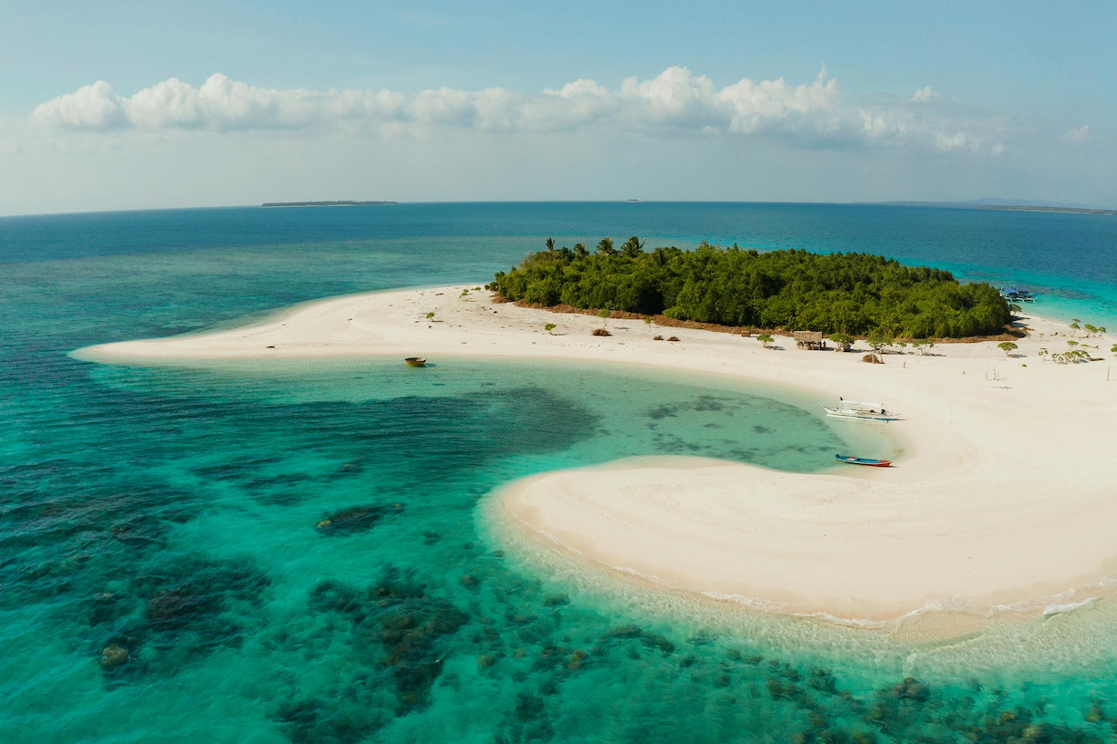 The beautiful island of Balabac, Palawan (bird's eye view)