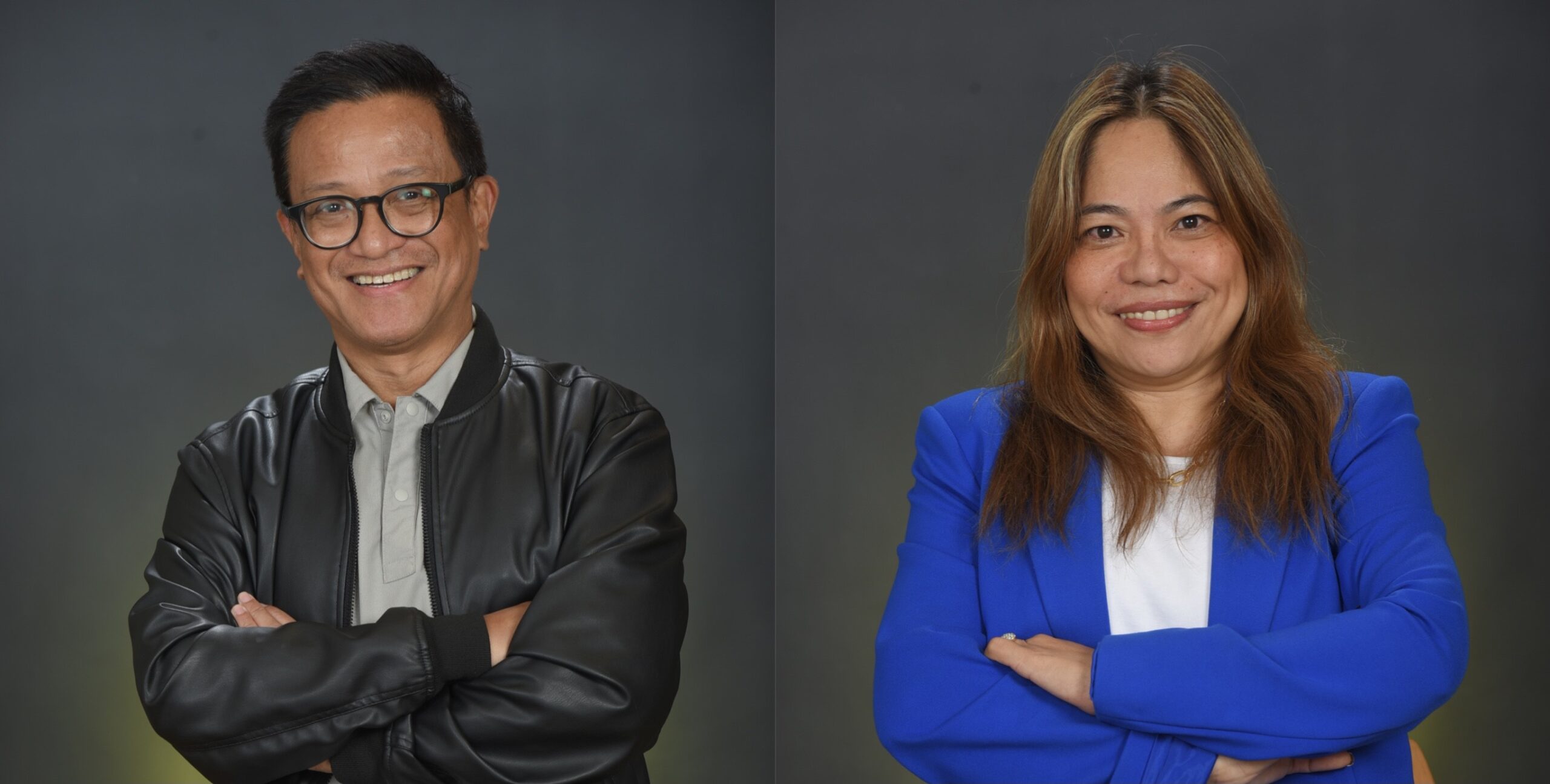 Norman Agatep (left) and Ana Pista (right), after being reelected to the Global Alliance executive board