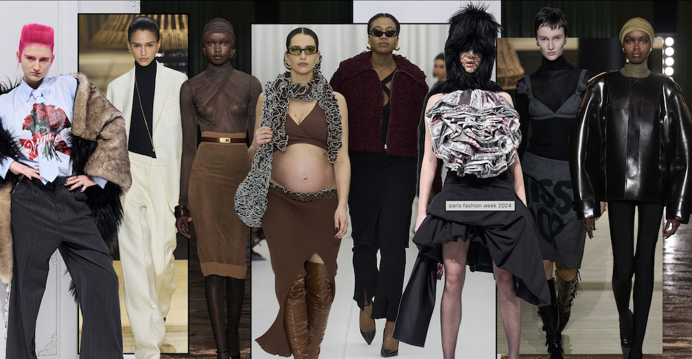 Fashion speaks louder than words: Models wearing different clothing
