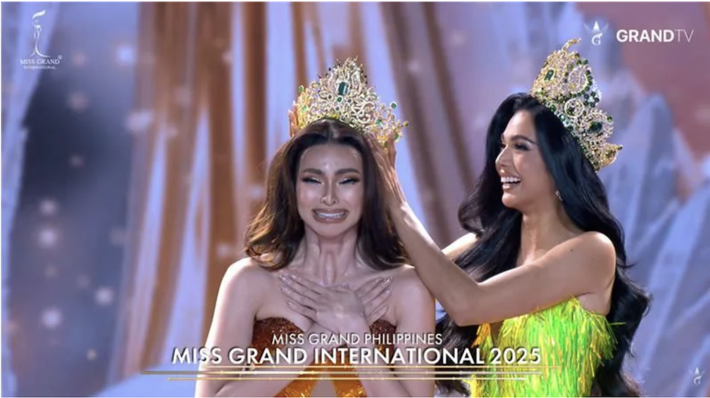 Emma Tiglao's coronation moment at Miss Grand International 2025