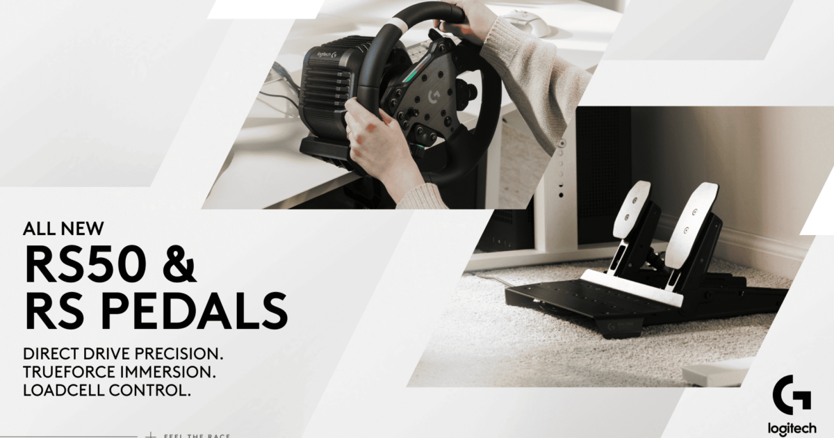 Logitech G raises bar for Sim racing with RS50 direct drive wheelbase and RS pedals