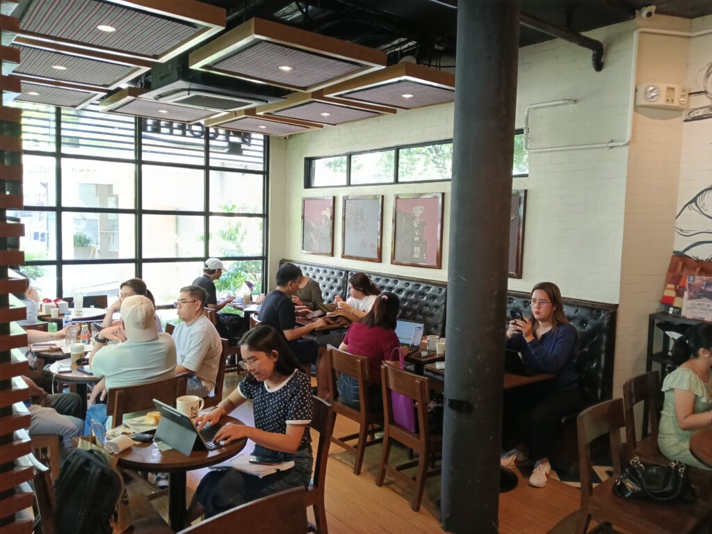 Inside Bo's Coffee coffee shop, at SM North EDSA. Image Credit: Neo Magtira