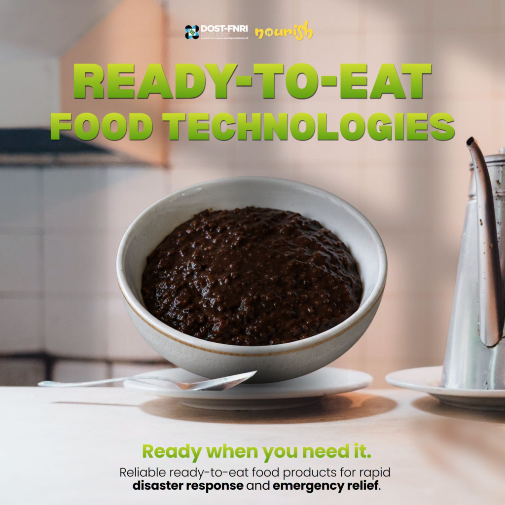 ChamPro+ chocolate porridge developed by DOST-FNRI for emergency feeding