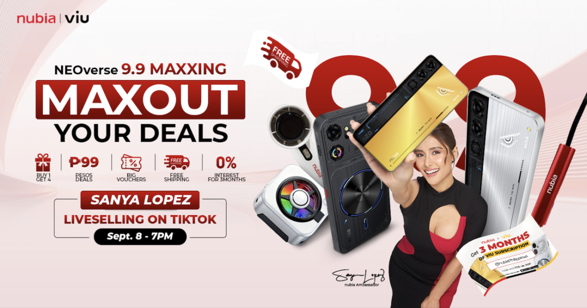 Sanya Lopez enters her live-selling era with nubia for the ultimate 9.9 tech extravaganza